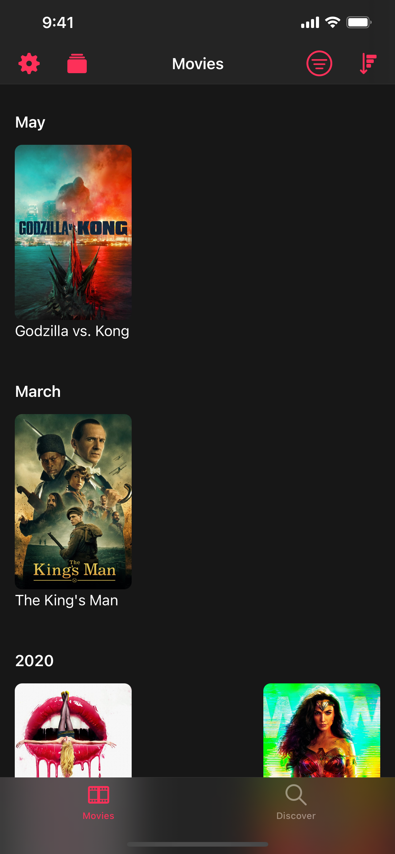 Movies Tab
